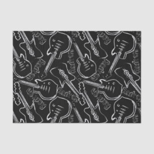 Rock guitar tissue paper