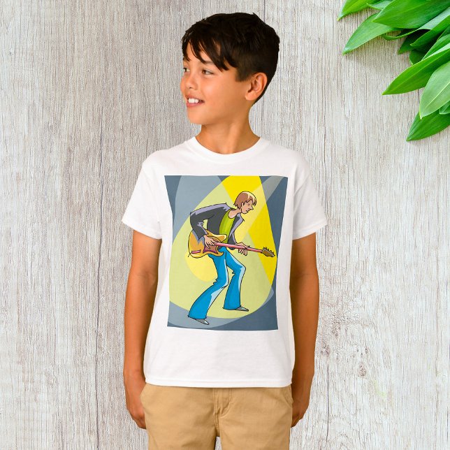 Rock Guitarist 70s Style Musician T-Shirt (Creator Uploaded)