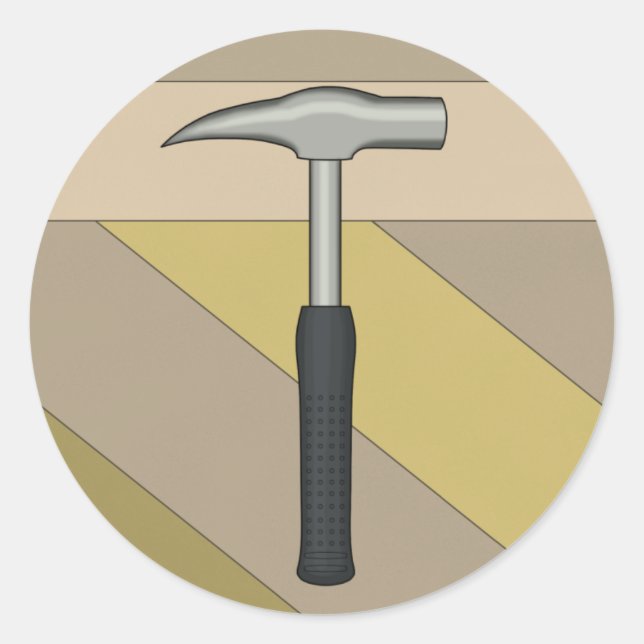 Rock Hammer Classic Round Sticker (Front)