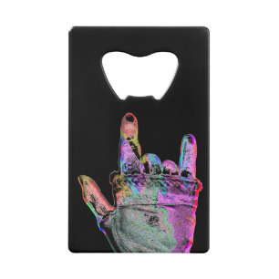 Rock Hand Bottle Opener Credit Card Bottle Opener