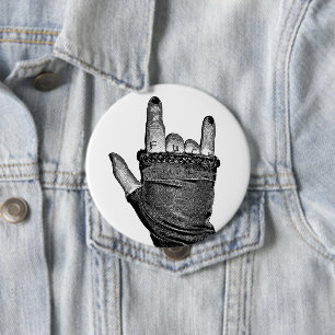 Rock Hand Button