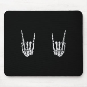 Rock Hand Lazy Halloween Costume Cool Bones 1 Mouse Pad