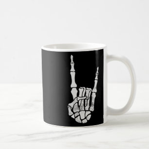Rock Hand Pocket Lazy Halloween Costume Cool Bones Coffee Mug