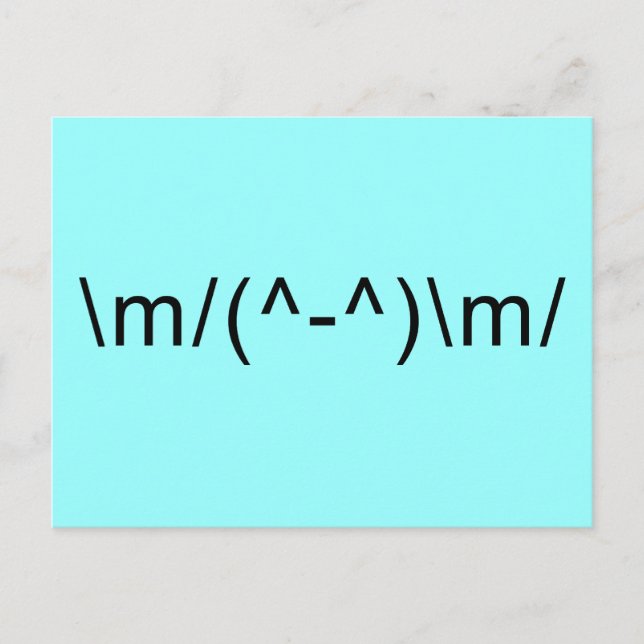 Rock Hand Postcard (Front)