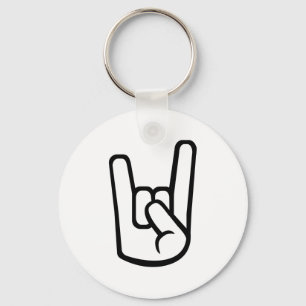 Rock Hand sign Keychain