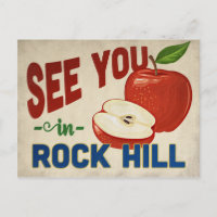 Rock Hill South Carolina Apple - Vintage Travel