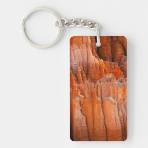 Rock Hoodoos in Morning Light Keychain