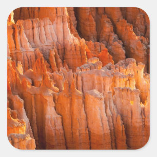 Rock Hoodoos in Morning Light Square Sticker