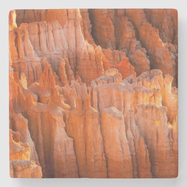 Rock Hoodoos in Morning Light Stone Coaster (Front)