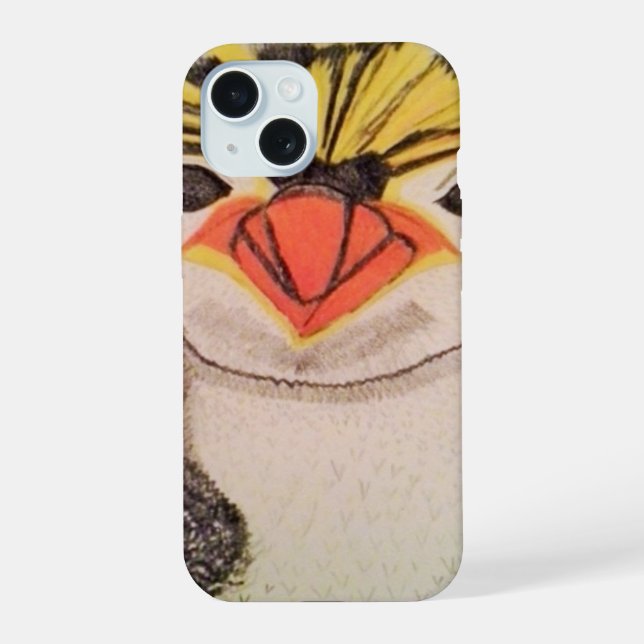 Rock Hopper Penguin  iPhone 15 Case (Back)