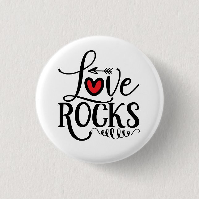 Rock Hound 1 Inch Round Button (Front)
