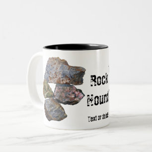 Rock Hound Mineral Collectors Funny  Two-Tone Coffee Mug