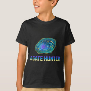 Rock Hunting Rock Collector Agate Geology Agate Hu T-Shirt