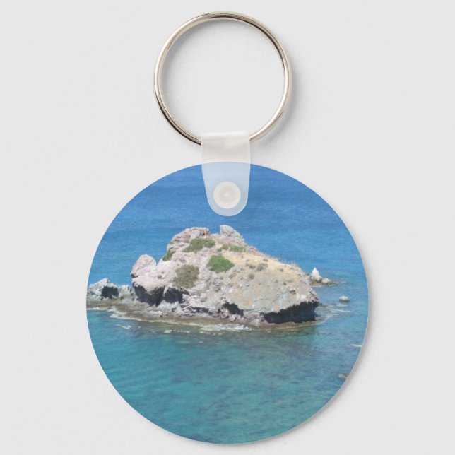 Rock in the Mediterranean Keychain (Front)