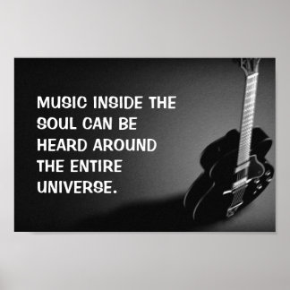 Rock Inspirational Quote Poster