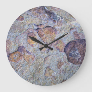 Rock Iron Ore Stone Large Clock