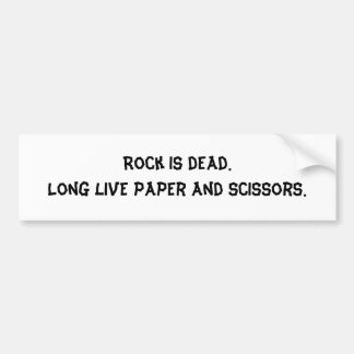 Rock is Dead bumper sticker