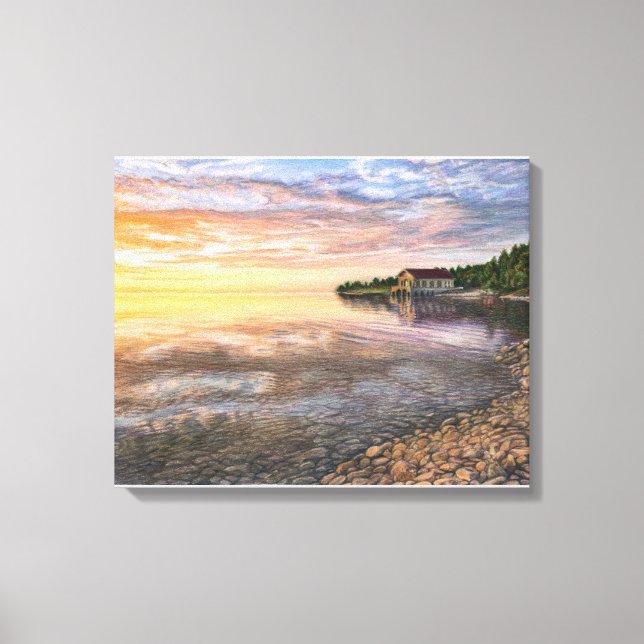 Rock Island, Door County imprimé en toile (Recto)