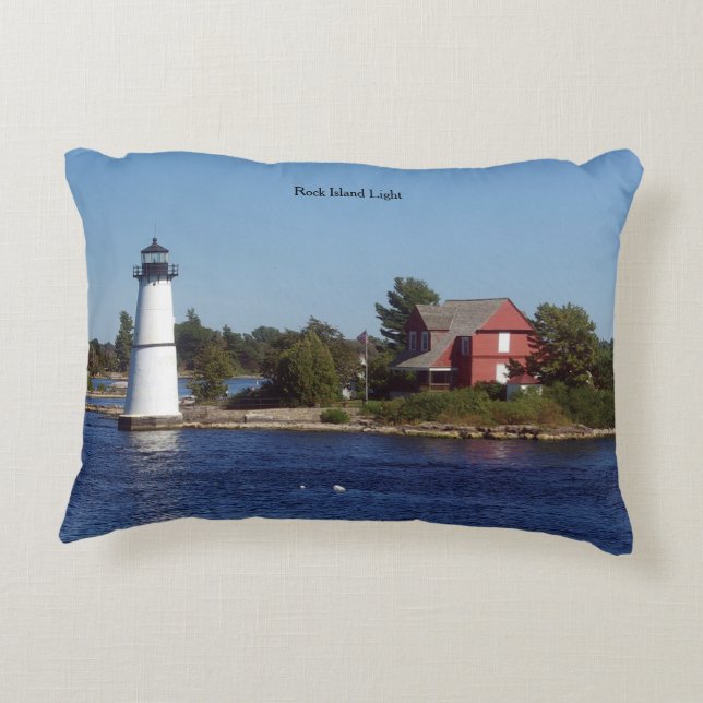 Rock Island Light accent pillow (Back)