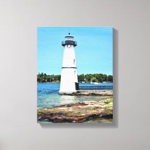 Rock Island Lighthouse, New York toile enveloppée