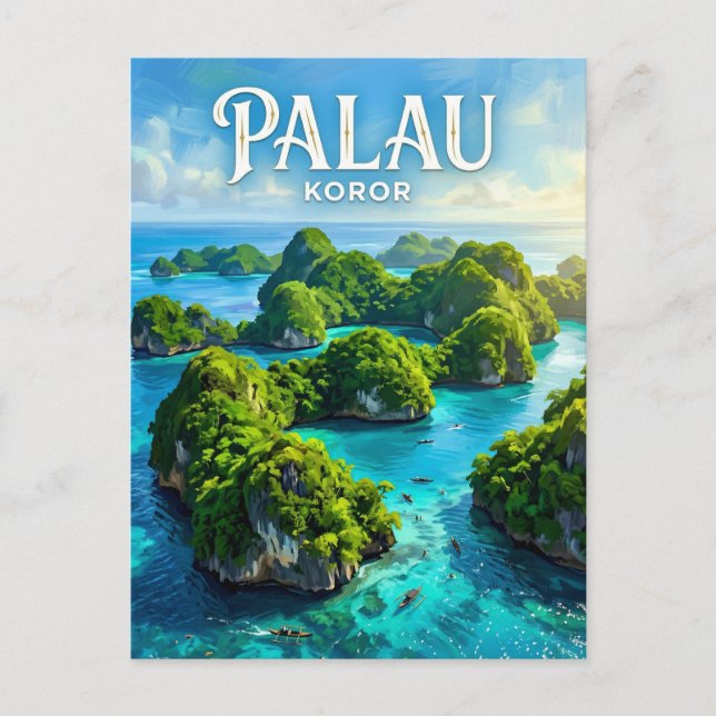 Rock Islands Palau Postcard (Front)