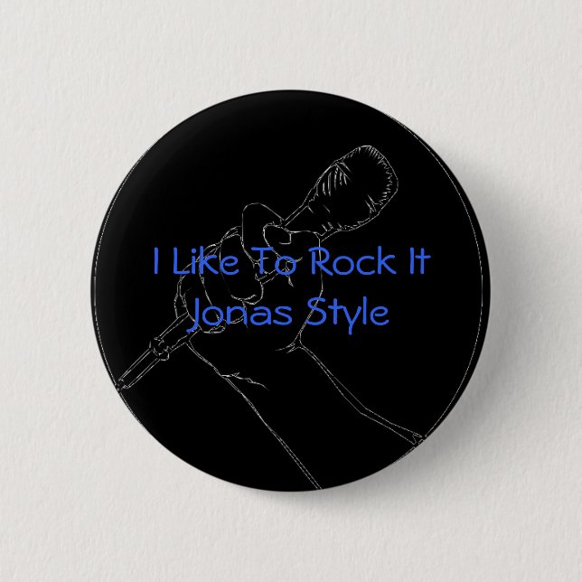 Rock It Jonas Style 2 Inch Round Button (Front)