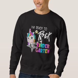 Rock Kindergarten Dabbing Unicorn Girls Back To Sc Sweatshirt
