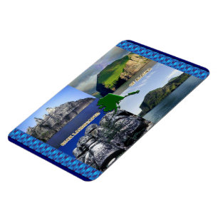 Rock Landscapes of Alaska Collage Magnet