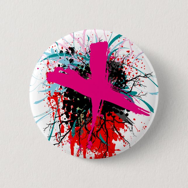 Rock=Life 'X-Rated' Badge 2 Inch Round Button (Front)