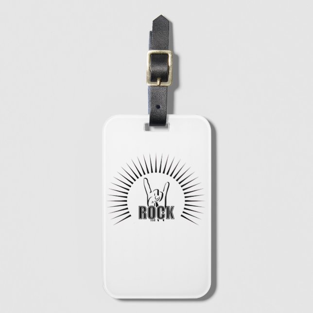 Rock Luggage Tag (Front Vertical)