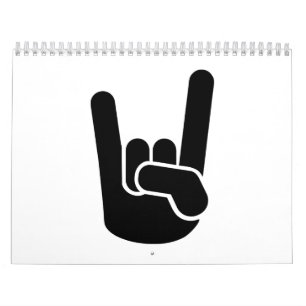 Rock Metal Hand Calendar