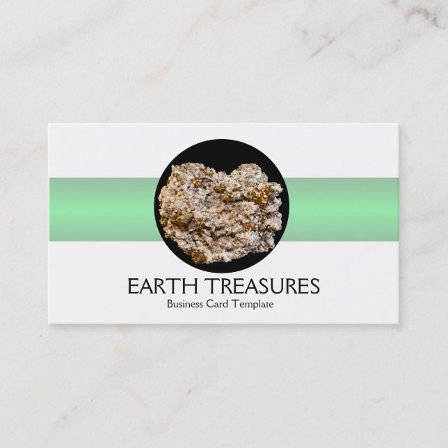 Rock Minerals Fools Gold Business Card (Front)