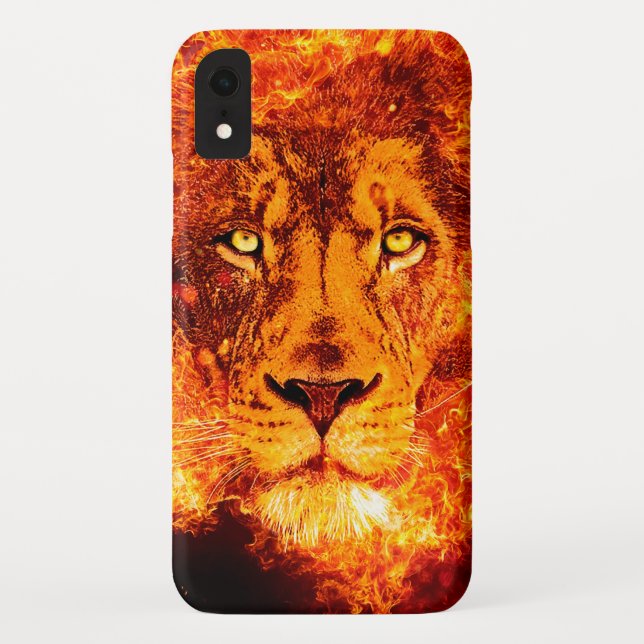 Rock Music Flaming Lion Case-Mate iPhone Case (Back)