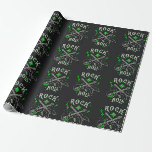 Rock Music Pattern  Wrapping Paper