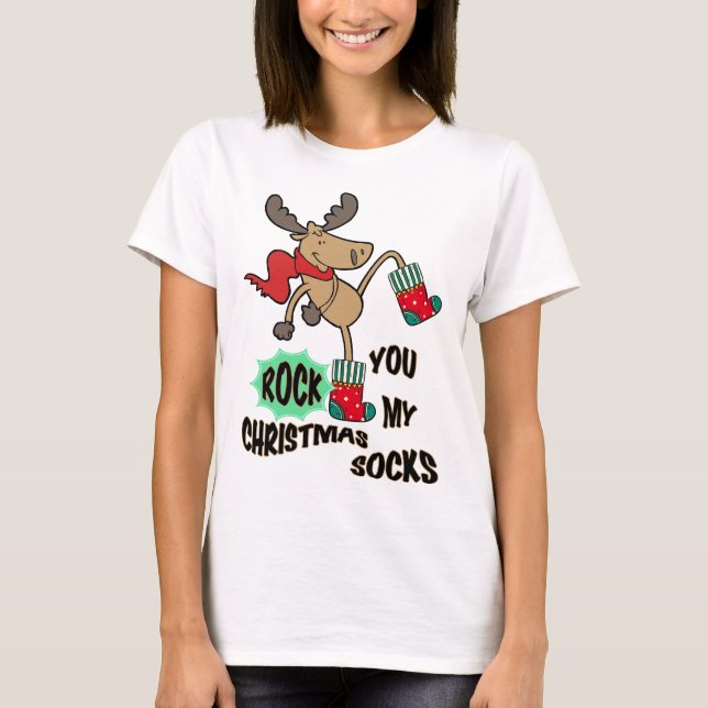 Rock my Christmas socks T-Shirt (Front)