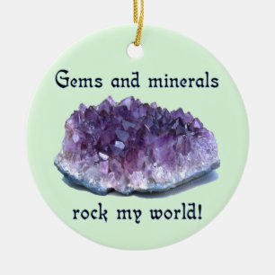 Rock My World Ceramic Ornament