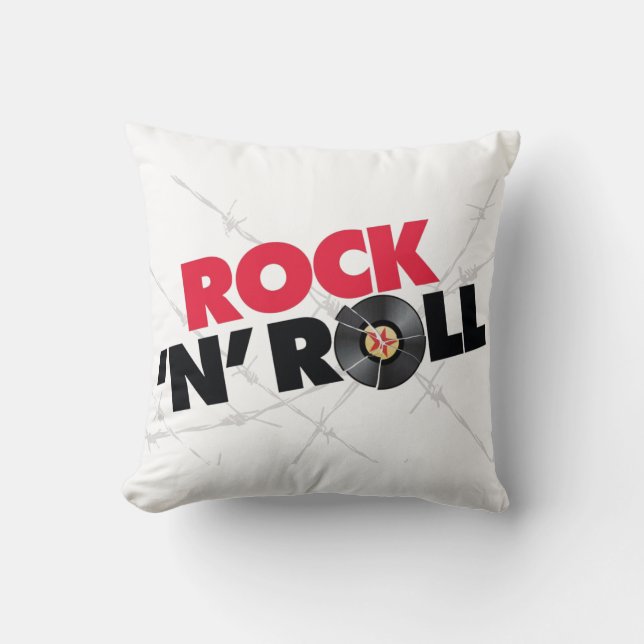 Rock N Roll 2 Sided Pillow (Front)