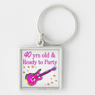 ROCK N ROLL 40TH KEYCHAIN