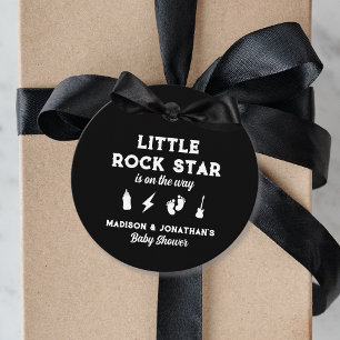 Rock N Roll Baby Shower Edgy Little Rock Star Favour Tags