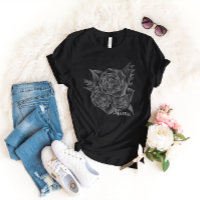 Rock n Roll Black Monochromatic Floral - Mama