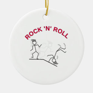 Rock 'N' Roll Ceramic Ornament