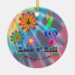 Rock n' Roll Ceramic Ornament