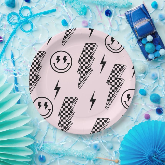 Rock n Roll Chequered Plate (Party)