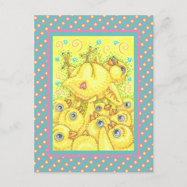 ROCK N ROLL CHICK, CARTE POSTCARD PIT MOSH PRINTEM (Devant)