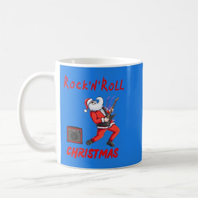 Rock-N-Roll Christmas Coffee Mug (Left)