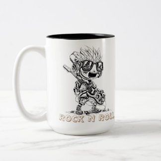 ROCK N ROLL - CREATIVE Two-Tone COFFEE MUG