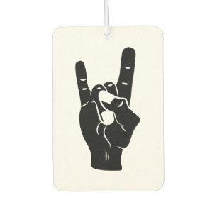Rock n Roll Devil Horns Air Freshener