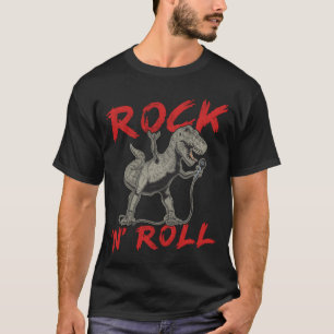 Rock n Roll Dinosaur Music Concert Festival vintag T-Shirt