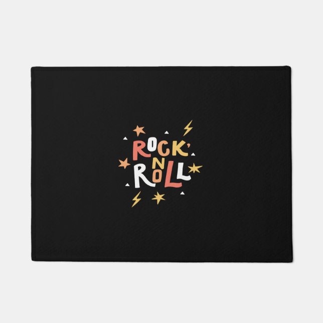 rock n roll doormat (Front)