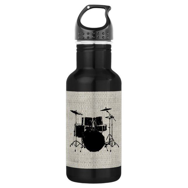 Rock n Roll Drums 532 Ml Water Bottle (Front)